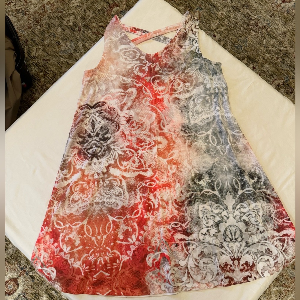 Casual cross cross back Multicolor Sleeveless sundress